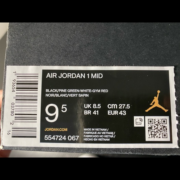 Jordan 1 Green toe - Picture 3 of 3